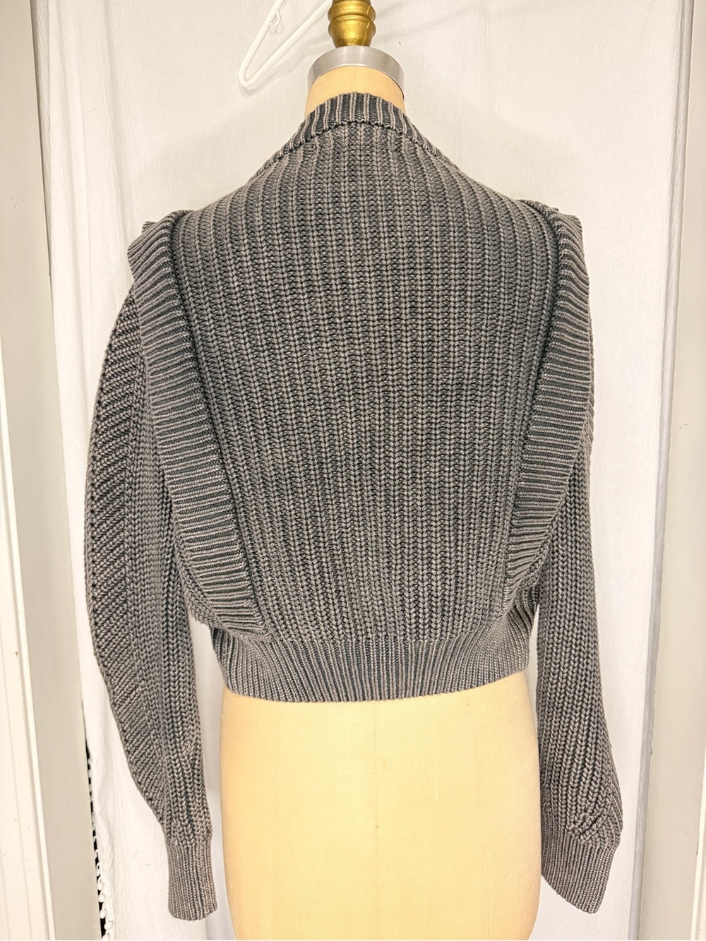 Urban Outfitters, Issac Cable Knit Open Front Cardigan sz S - Picture 5 of 10